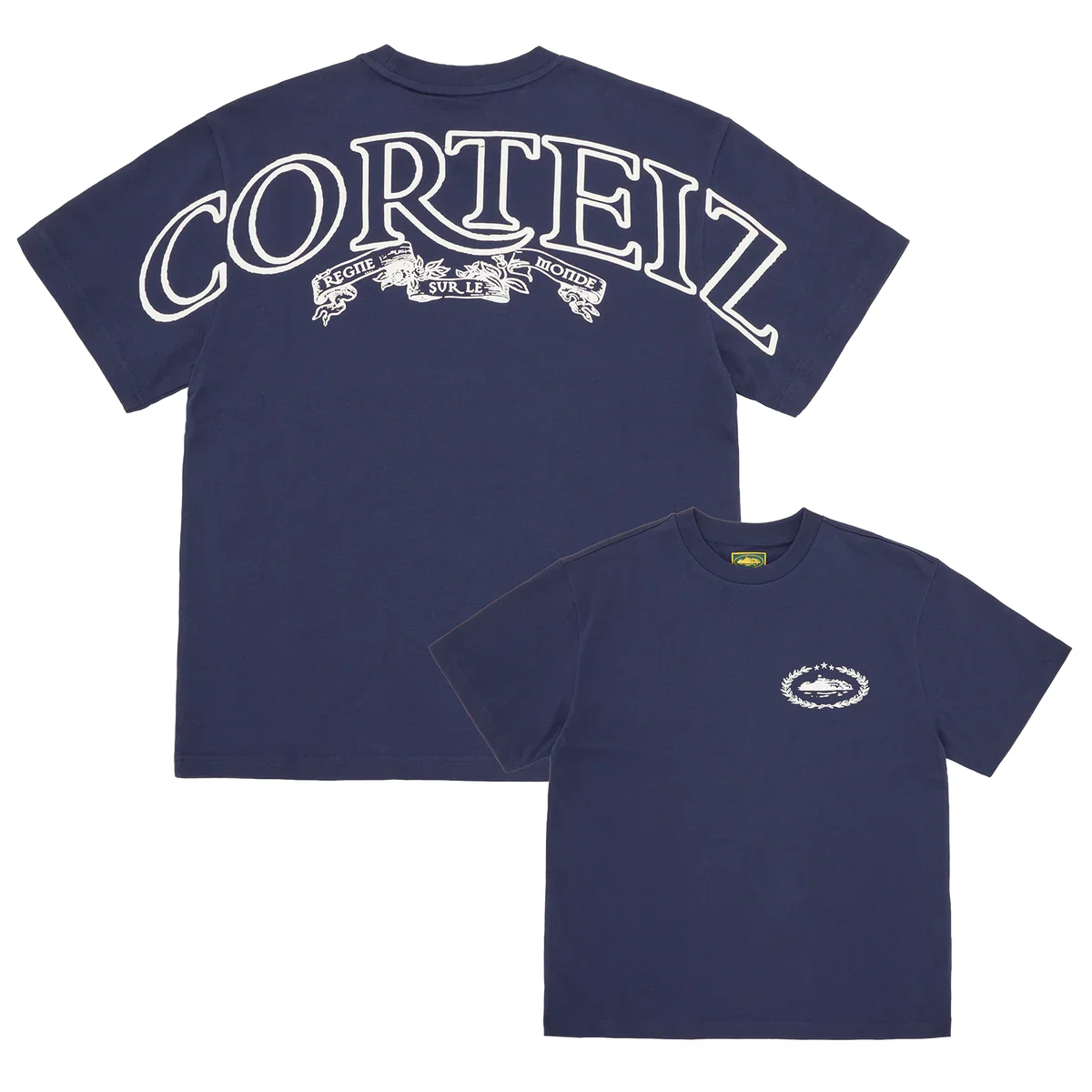 Corteiz Royale Heavyweight Tee 'Navy White'