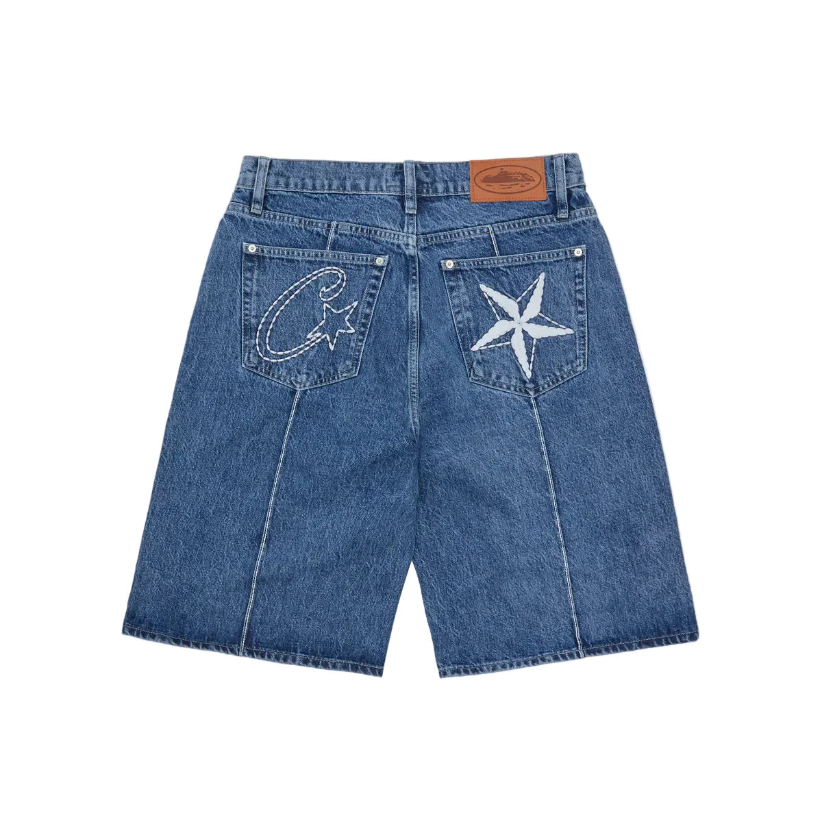 Corteiz C-Star Denim Short 'Midwash'