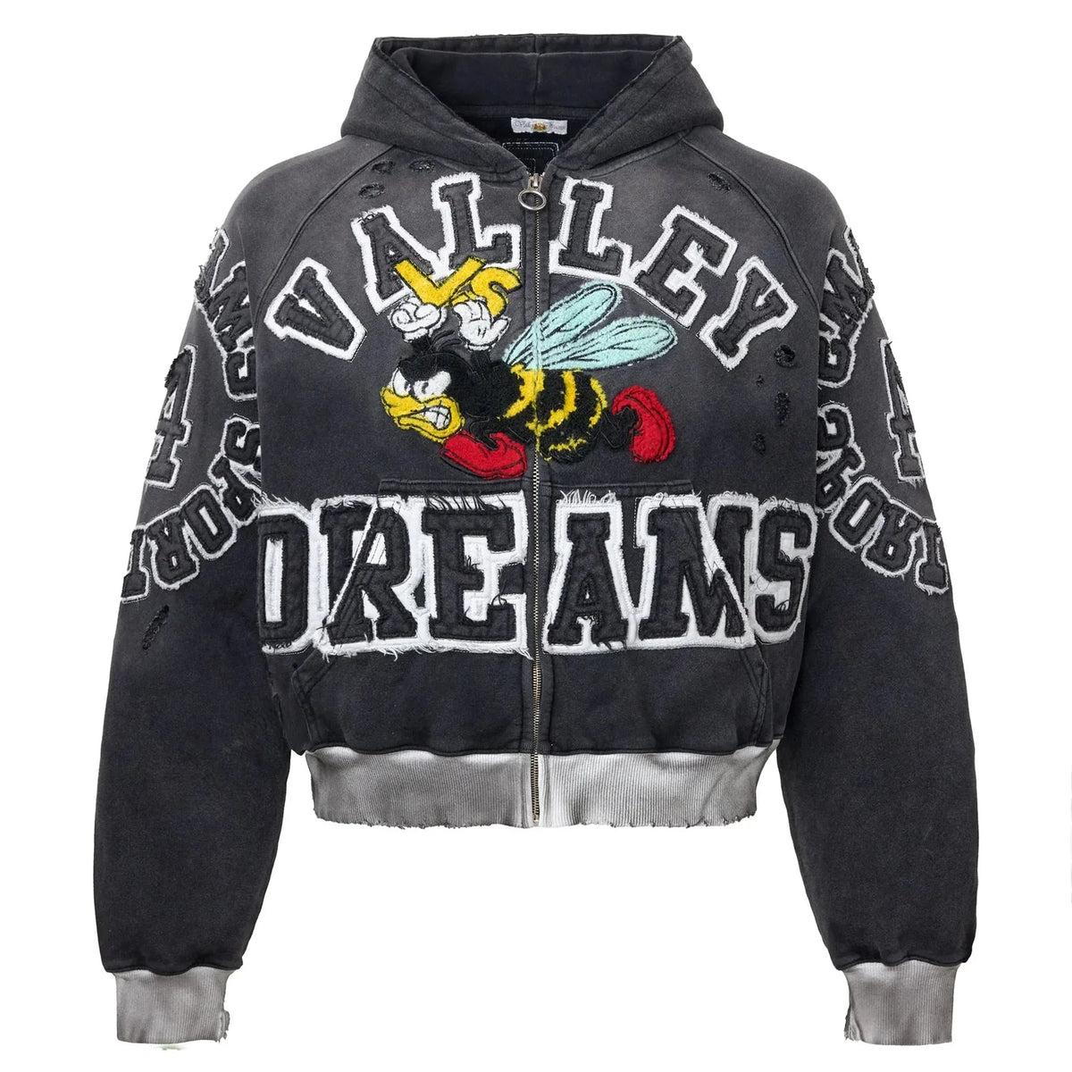 Vale Forever Anthem Zip-Up Hoodie Black