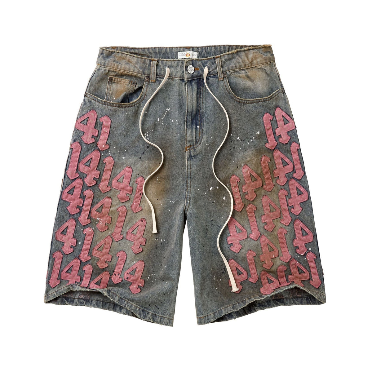 Vale Forever Pink Charm Jorts Mid Wash