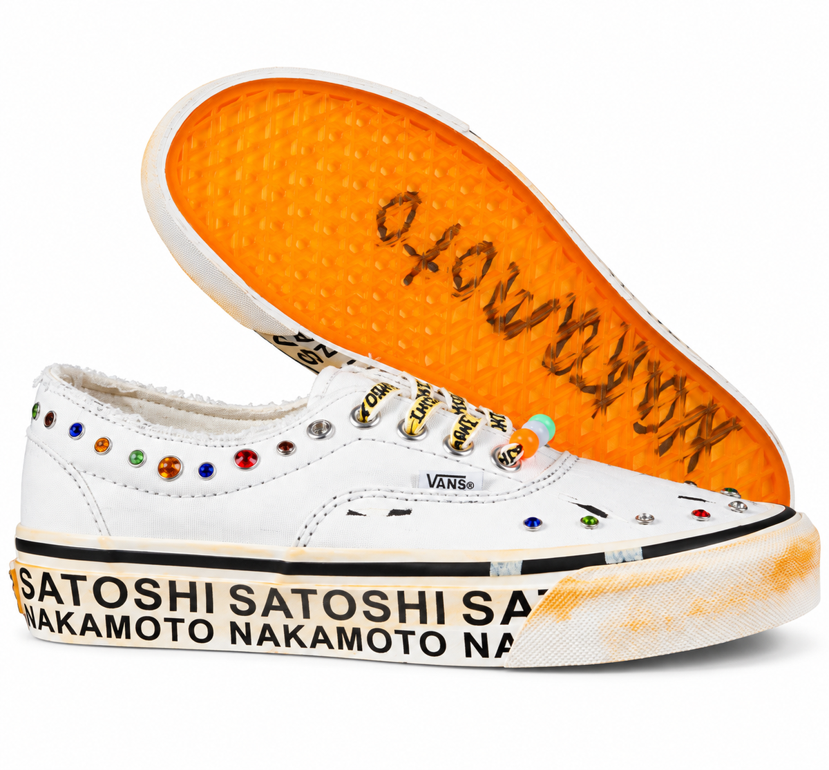 Vans Satoshi Nakamoto Era 95 – White Lucky Charm Sneakers