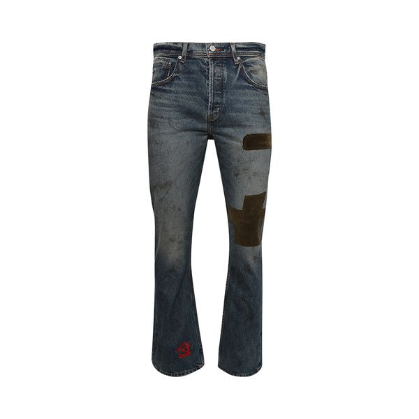 Enfants Riches Déprimés Patchwork Flare Jeans 'Blue'
