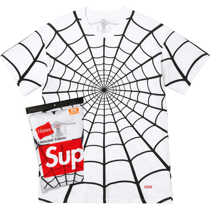 Supreme/Hanes Spiderman Tagless Tee White
