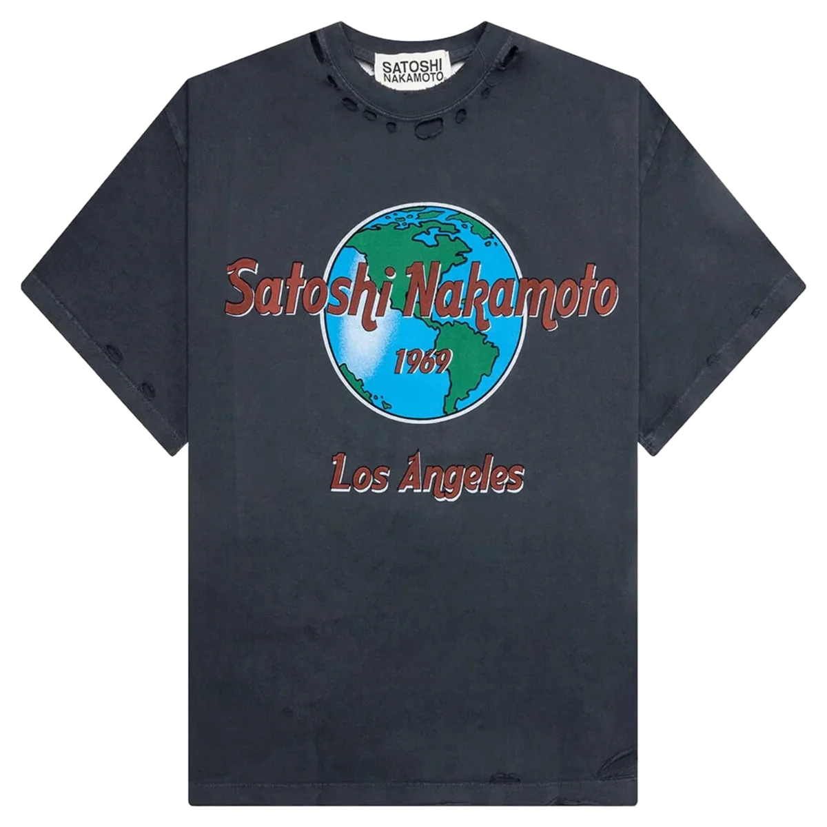 Satoshi Nakamoto Black 1969 Rock T-shirt
