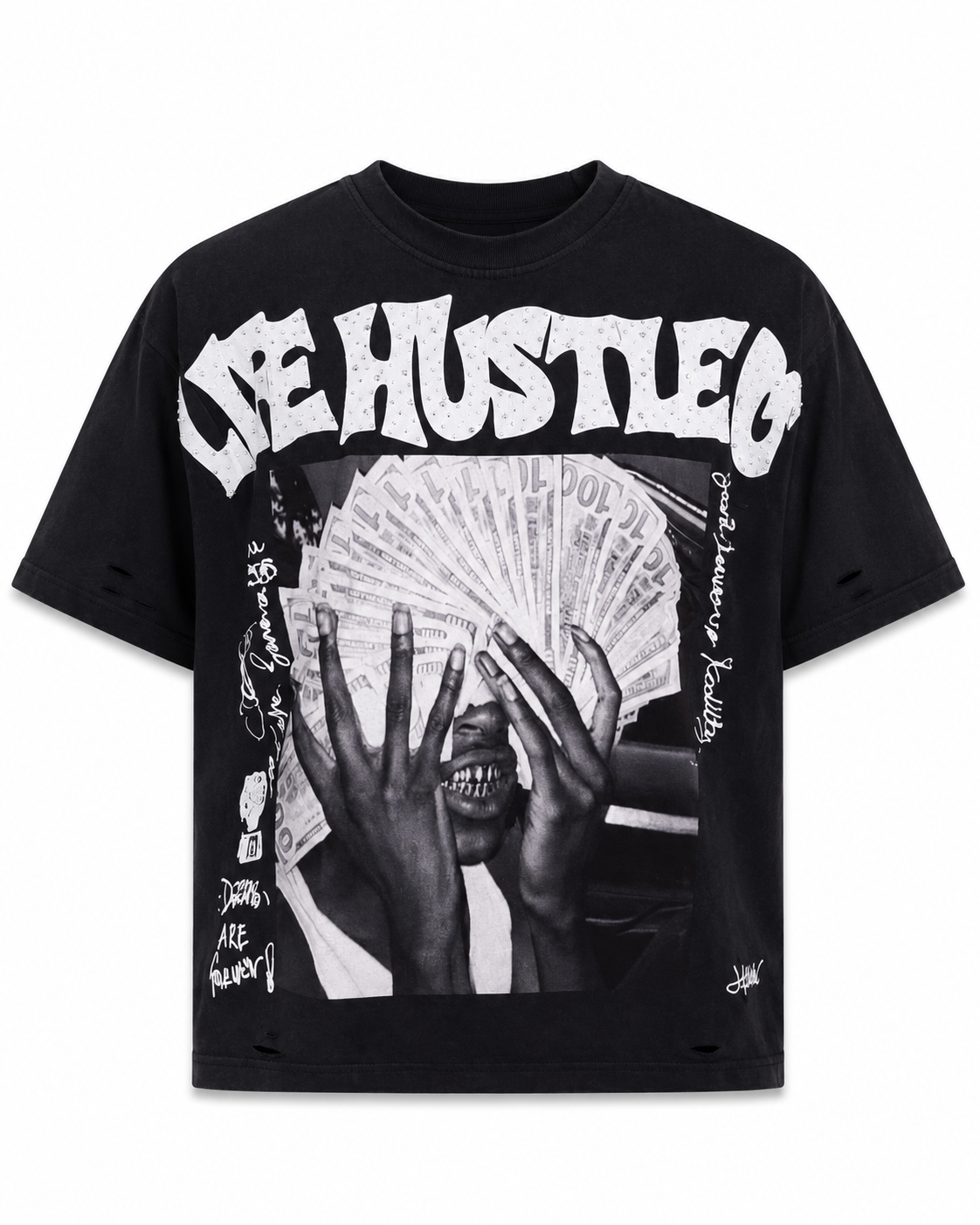 Life Hustlers 'MONEY BLIND' Black Tee