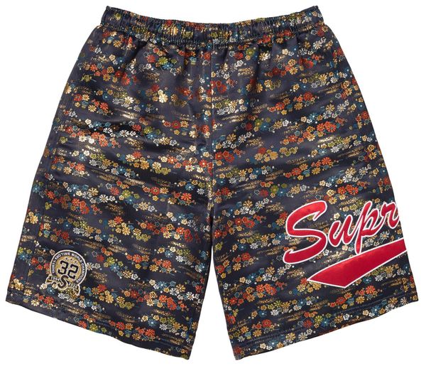 Supreme Floral Jacquard Short 'Navy'