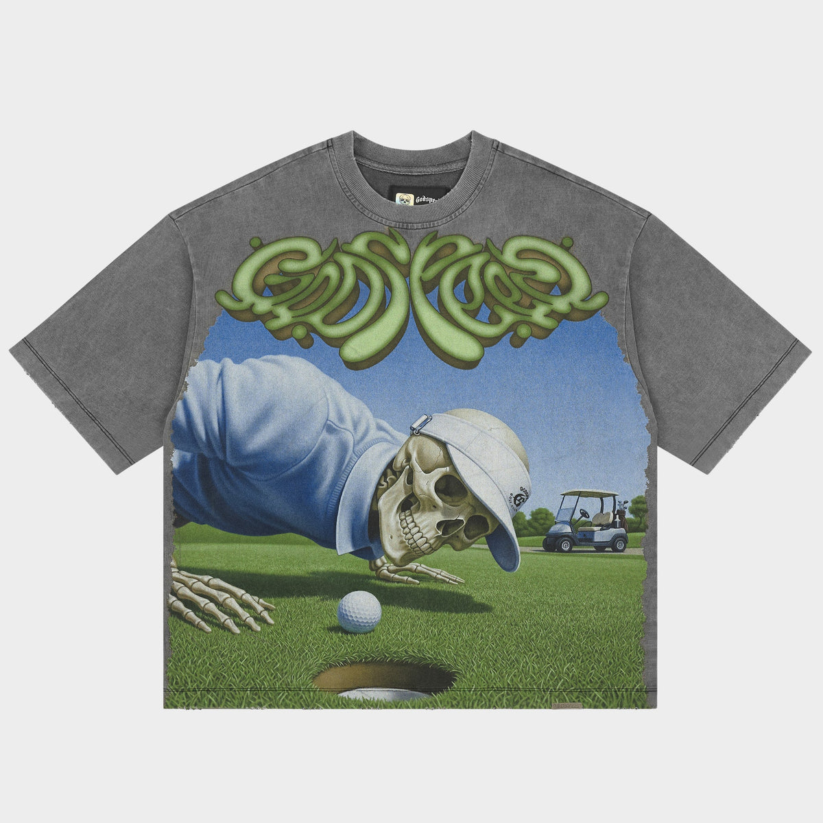 Green Reaper T-Shirt (Grey Wash)