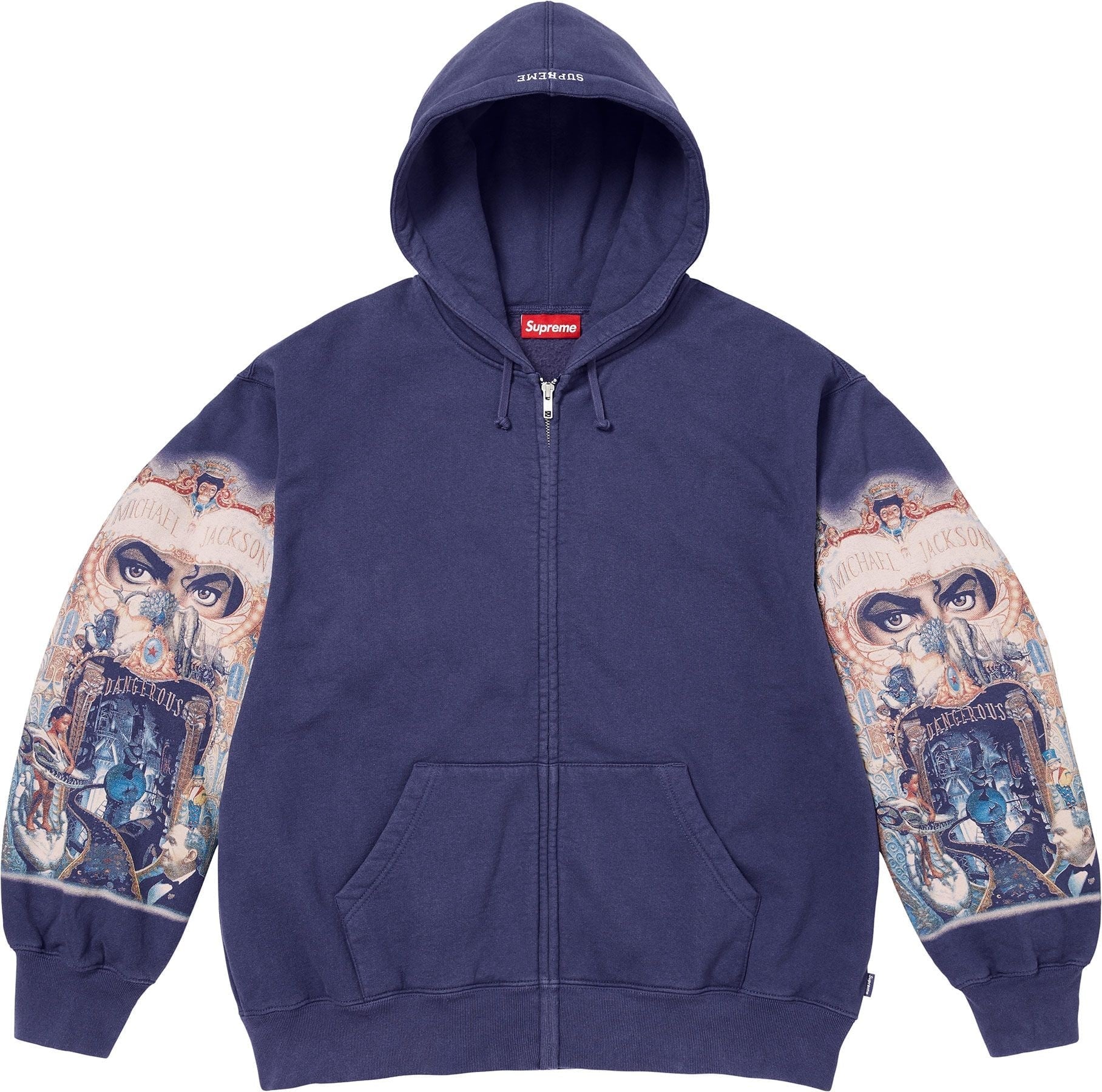Michael Jackson ZipUp Hoodie (Washed Navy)