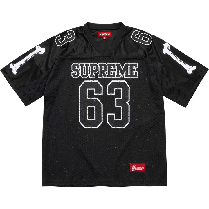 Supreme Bones Football Jersey (Black)