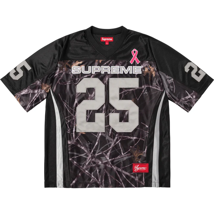 Breast Cancer Awareness Football Jersey (Black)