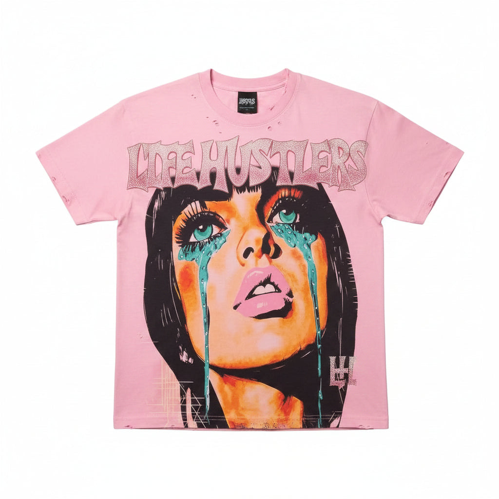 LIFE HUSTLERS CRYING WOMEN T.SHIRT