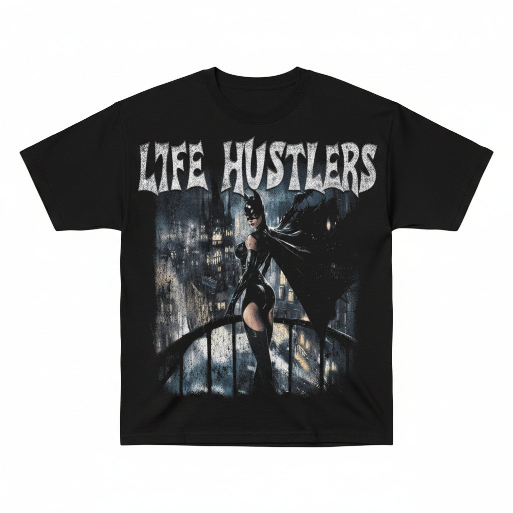 LIFE HUSTLERS CAT WOMEN T.SHIRT