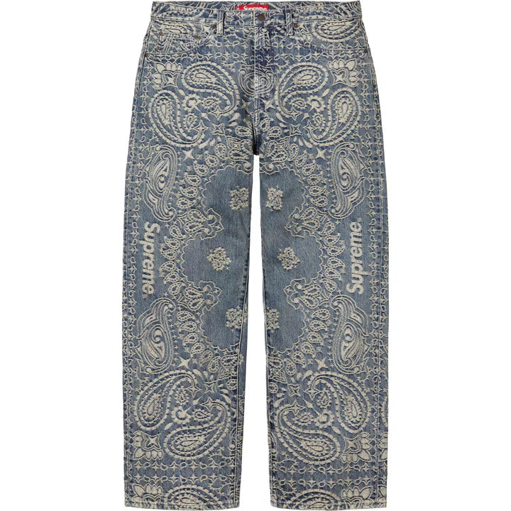 Supreme Jacquard Bandana Denim Pants